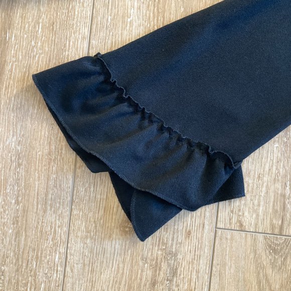 Talbots Black Top with Sleeve detail - Picture 2 of 6